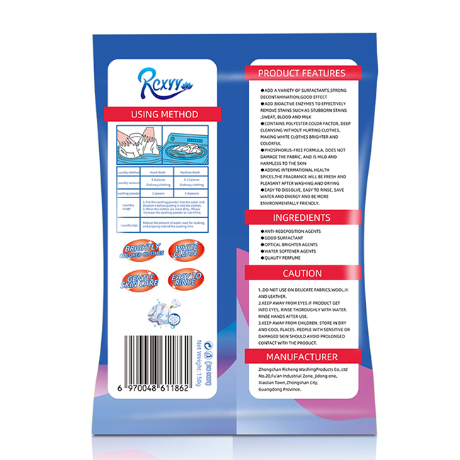 RiCheng best selling 150g washing Powder Detergent 