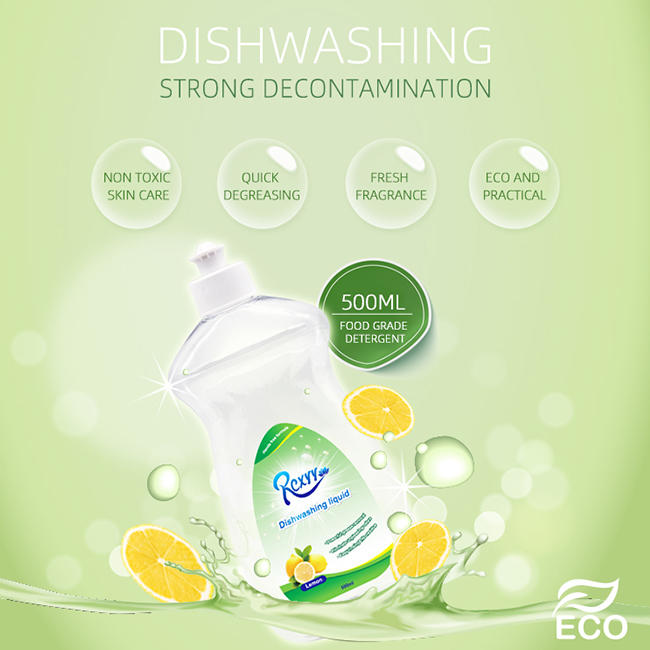 RiCheng 500ml Dishwash Liquid Fruit Cleaning For Household Kitchen 