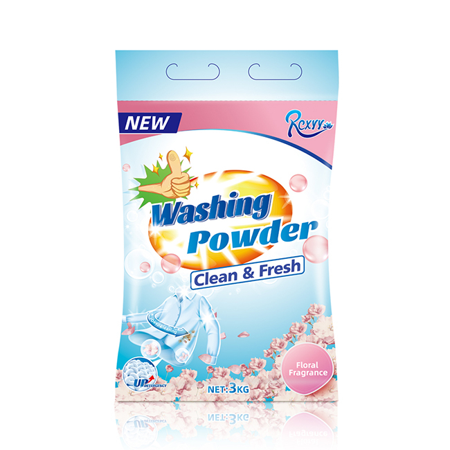 RiCheng 3kg High Foam Floral Perfumes Household Washing Laundry Detergent Powder
