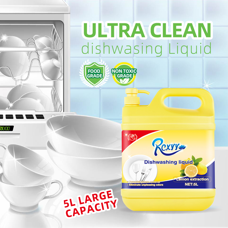 New 1.5L Kitchen Cleaning Supplies Household Chemicals Remove Stains Lemon Flavored Dish Soap