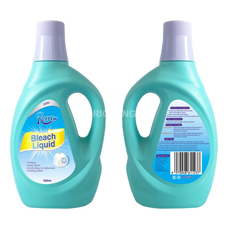 Cleaning Supplies 620ml Factory OEM Household Laundry Washing Detergent 2 in 1 Bleach liquid Cleaner