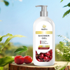 Cherry & Chamomile Scented Body Wash Hydrating & Soothing 750mL Shower Gel for Sensitive Skin