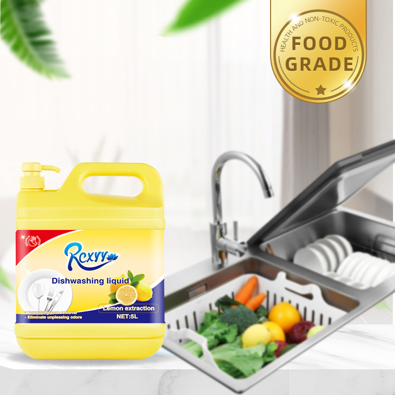 New 1.5L Kitchen Cleaning Supplies Household Chemicals Remove Stains Lemon Flavored Dish Soap