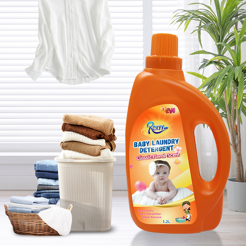 New 1.2L long lasting nice fragrance baby laundry detergent liquid for washing all clothes Laundry Fabric conditioner