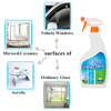 RiCheng 500ml Window Mirror Stain Remover Glass Wash Detergent Liquid Glass Cleaner spray
