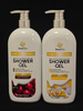Cherry & Chamomile Scented Body Wash Hydrating & Soothing 750mL Shower Gel for Sensitive Skin
