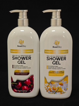 Cherry & Chamomile Scented Body Wash Hydrating & Soothing 750mL Shower Gel for Sensitive Skin