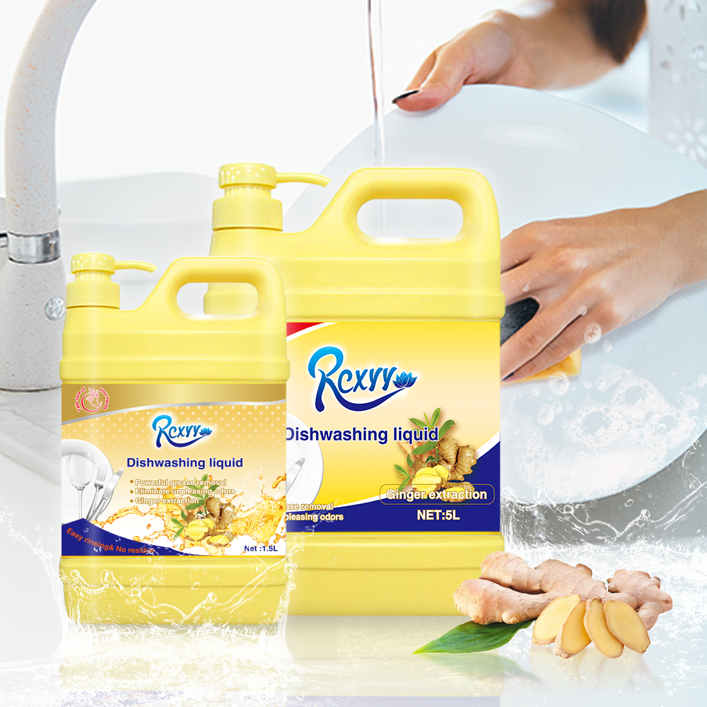 Factory Direct Sales Rcxyy 1.5L 5L Remove Oil Stains Eliminate Peculiar Smell Clean Dishes Fruit Vegetables Household Dish Soap