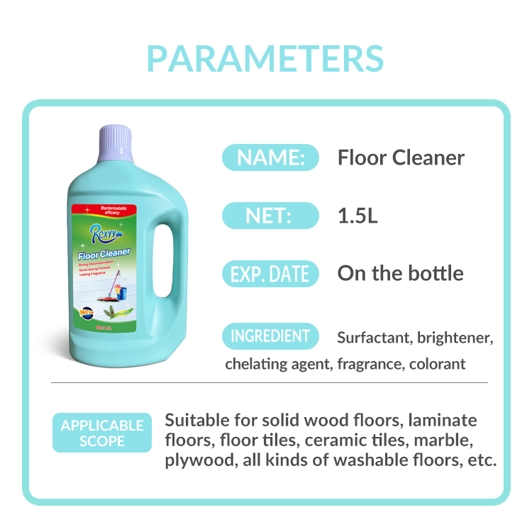Factory Supplier High Quality OEM Powerful Removal Stubborn Stains 1.5 L Floor Cleaner Liquid For Floor Surface