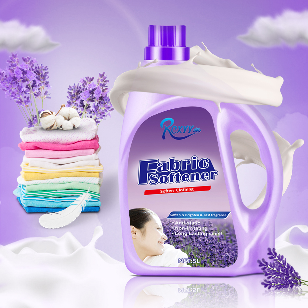 OEM Fabric Softener Conditioner Washing Clothes Liquid 5L Fabric Softener Laundry Detergent High Quality Lavender Fragrance