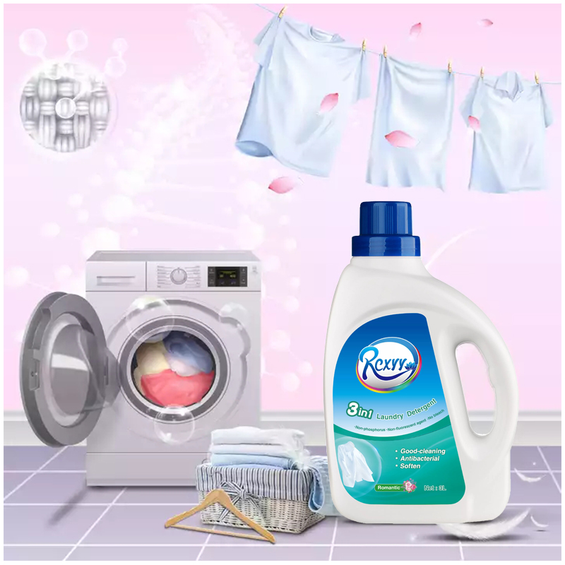 Wholesale 3L 3 in 1 Hand Machine Washing Detergent Strong Remove Juice Stains Clothes Liquid Laundry Detergent for Household