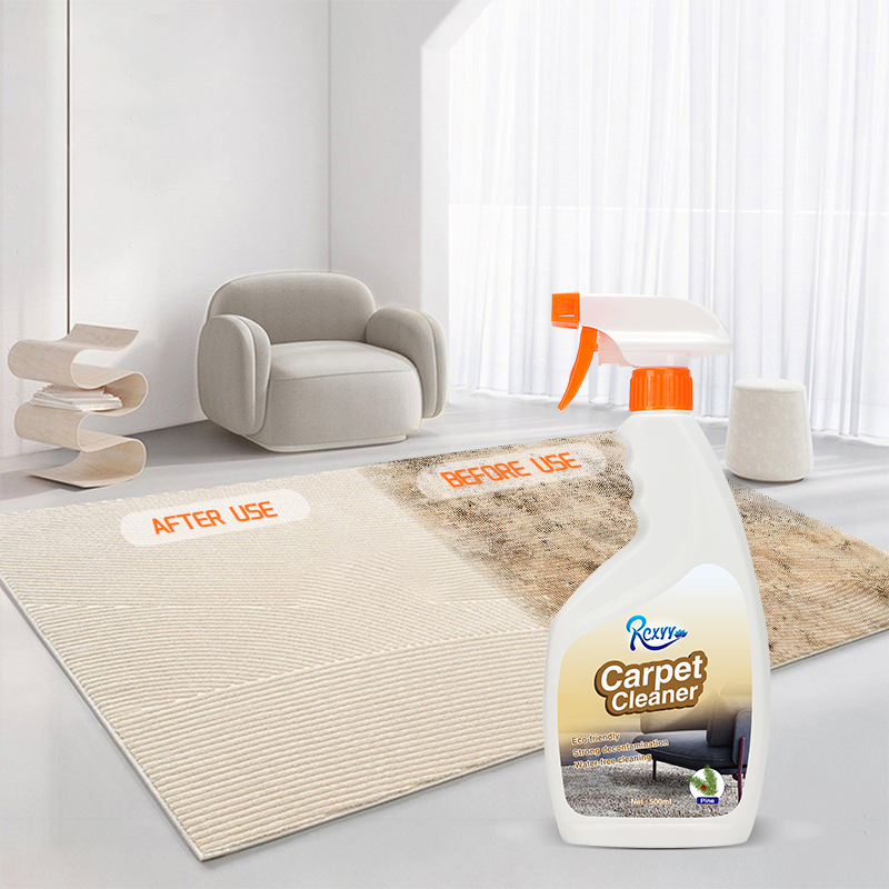 500ml Deep Cleaning Stains Removal Pine Smell Carpet Cleaner For Plastics Fabric Spray Liquid Detergent