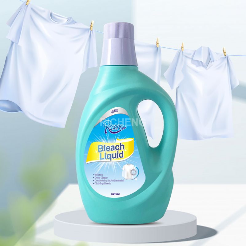 Cleaning Supplies 620ml Factory OEM Household Laundry Washing Detergent 2 in 1 Bleach liquid Cleaner