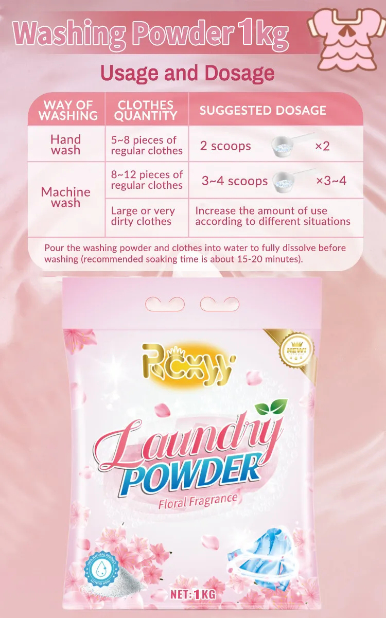 Best Selling OEM Private Label High Quality Formula Washing Soap Powder Detergent