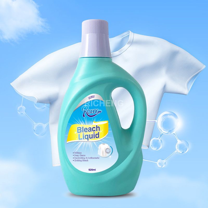 Cleaning Supplies 620ml Factory OEM Household Laundry Washing Detergent 2 in 1 Bleach liquid Cleaner